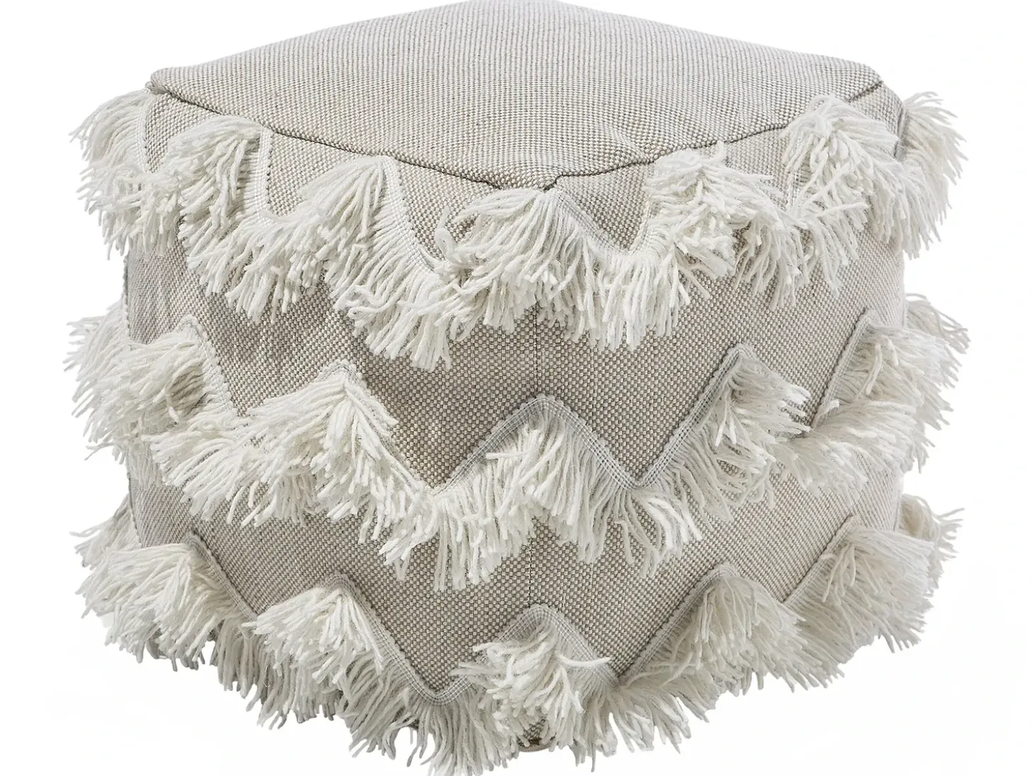 Puf NASHIK Bomuld Beige
