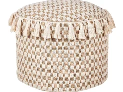 Puf PIRAK Bomuld Lys Beige