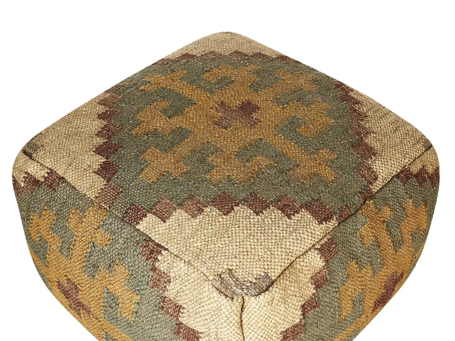 Puf SARON Jute Multifarvet