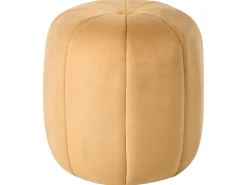 Puf SELBY Velour Sennepsgul