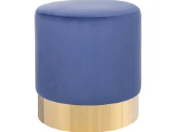 Puf SOPHIA Velour Navy Blå