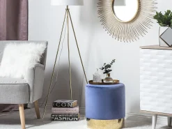 Puf SOPHIA Velour Navy Blå