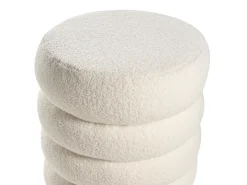 Puf SUMPTER Boucle Cremehvid