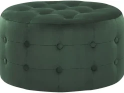 Puf TAMPA Velour Mørkegrøn