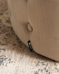 Puf TAMPA Velour Sand Beige