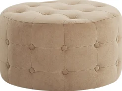 Puf TAMPA Velour Sand Beige