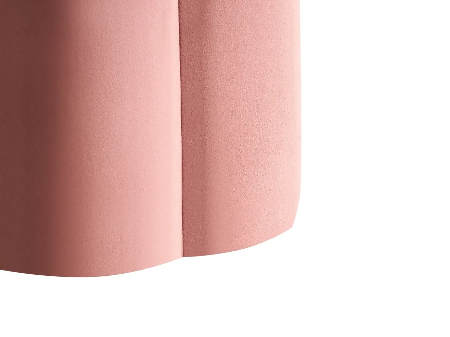 Puf TAPPEN Velour Lyserød