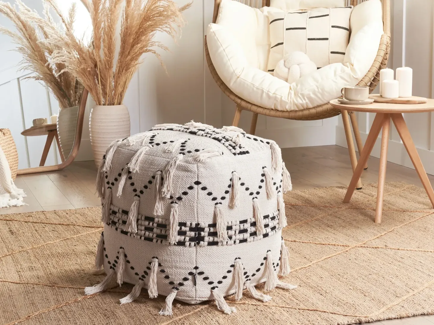 Puf THONDI Bomuld Beige