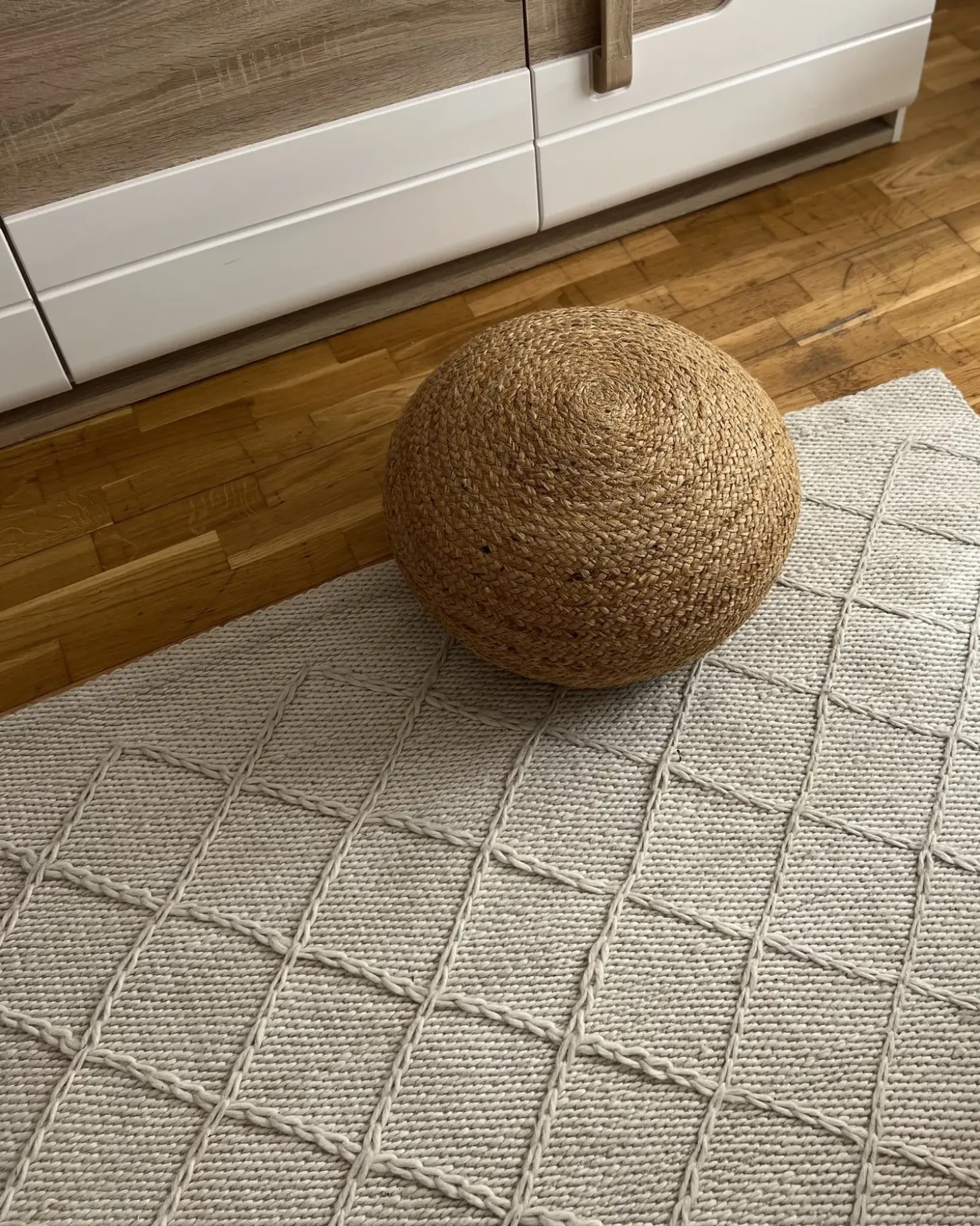 Puf TIFELT Jute Beige