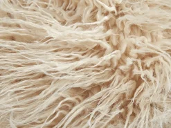 Puf TUKKI Kunstig pels Lys Beige