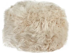 Puf TUKKI Kunstig pels Lys Beige