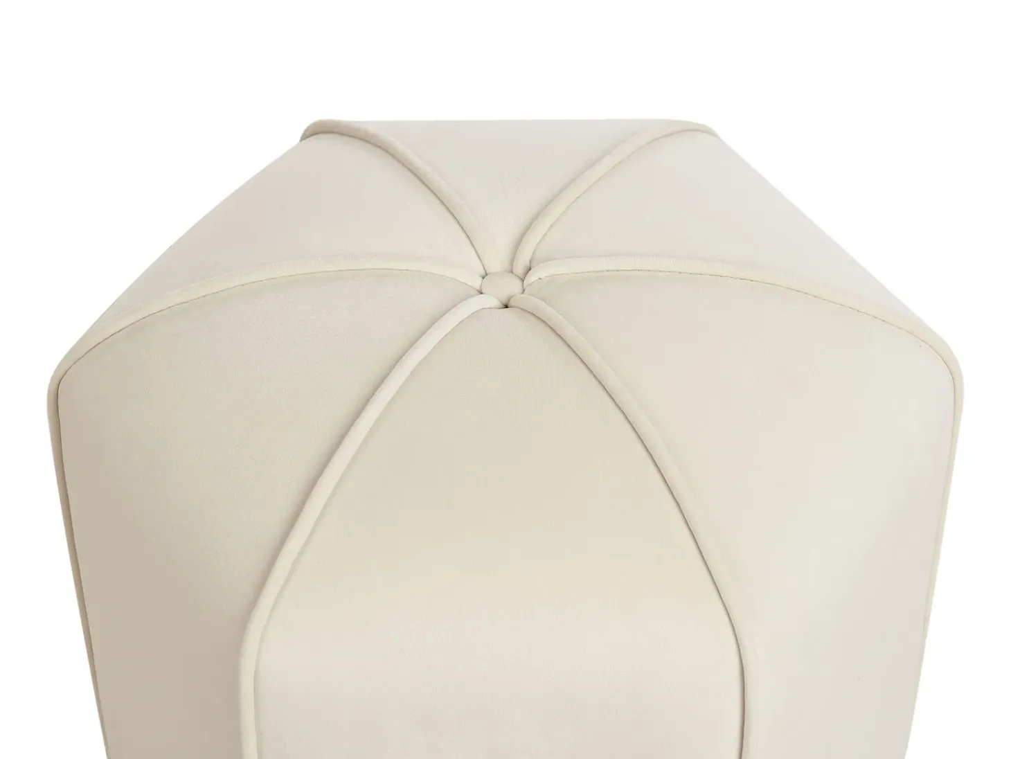 Puf WISHEK Velour Lys Beige