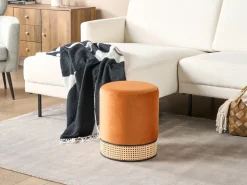 Puf YANKTON Velour Orange