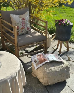 Puf BODLA Syntetisk materiale Beige