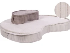 Puf NILI Velour Lys Beige