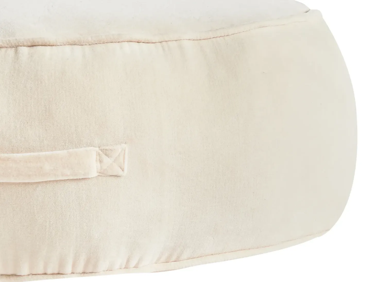Puf YULLE Velour Lys Beige