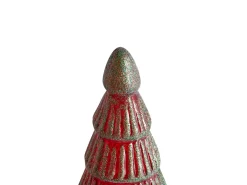 PURUVESI Juletræ 31/36 cm Rood/groen