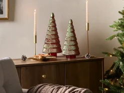 PURUVESI Juletræ 31/36 cm Rood/groen