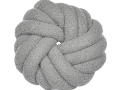 Pyntepude AKOLA Boucle 31 x 31 cm Grå Ensfarvet