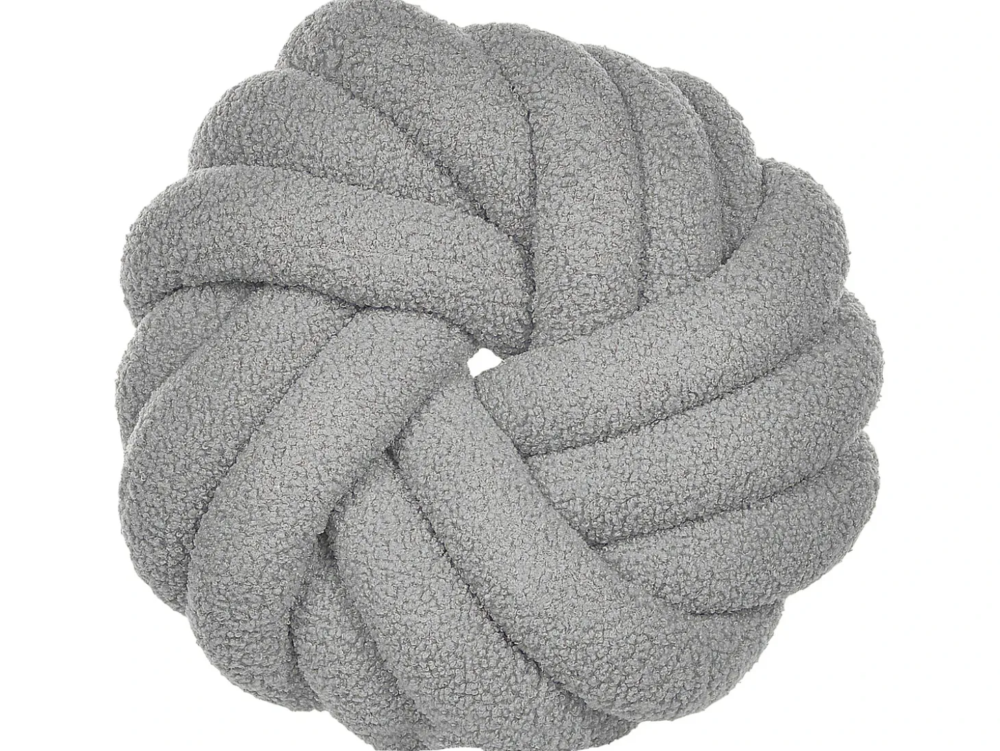 Pyntepude AKOLA Boucle 31 x 31 cm Grå Ensfarvet
