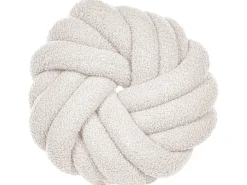 Pyntepude AKOLA Boucle 31 x 31 cm Cremehvid Ensfarvet