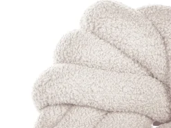 Pyntepude AKOLA Boucle 31 x 31 cm Cremehvid Ensfarvet