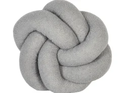 Pyntepude ANGELONIA Boucle 45 x 45 cm Grå Ensfarvet