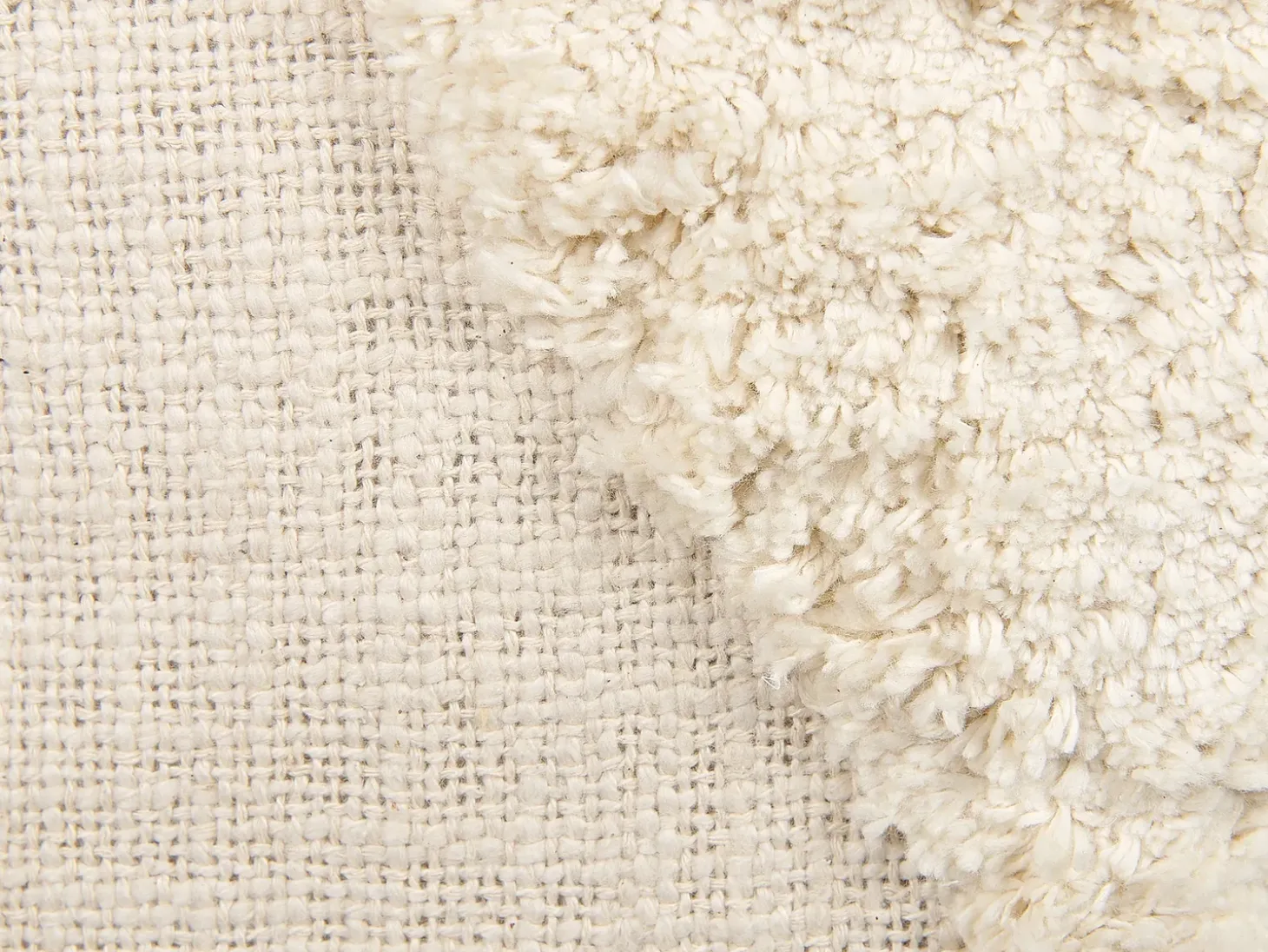 Pyntepude AVIUM Bomuld 45 x 45 cm Lys Beige Geometrisk mønster