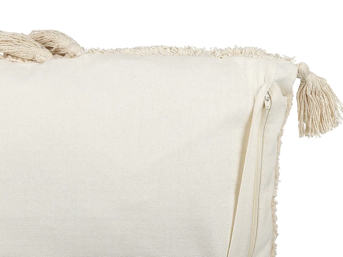 Pyntepude AVIUM Bomuld 45 x 45 cm Lys Beige Geometrisk mønster