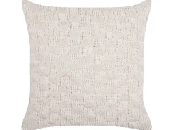 Pyntepude BASALIM 45 x 45 cm Beige Ensfarvet