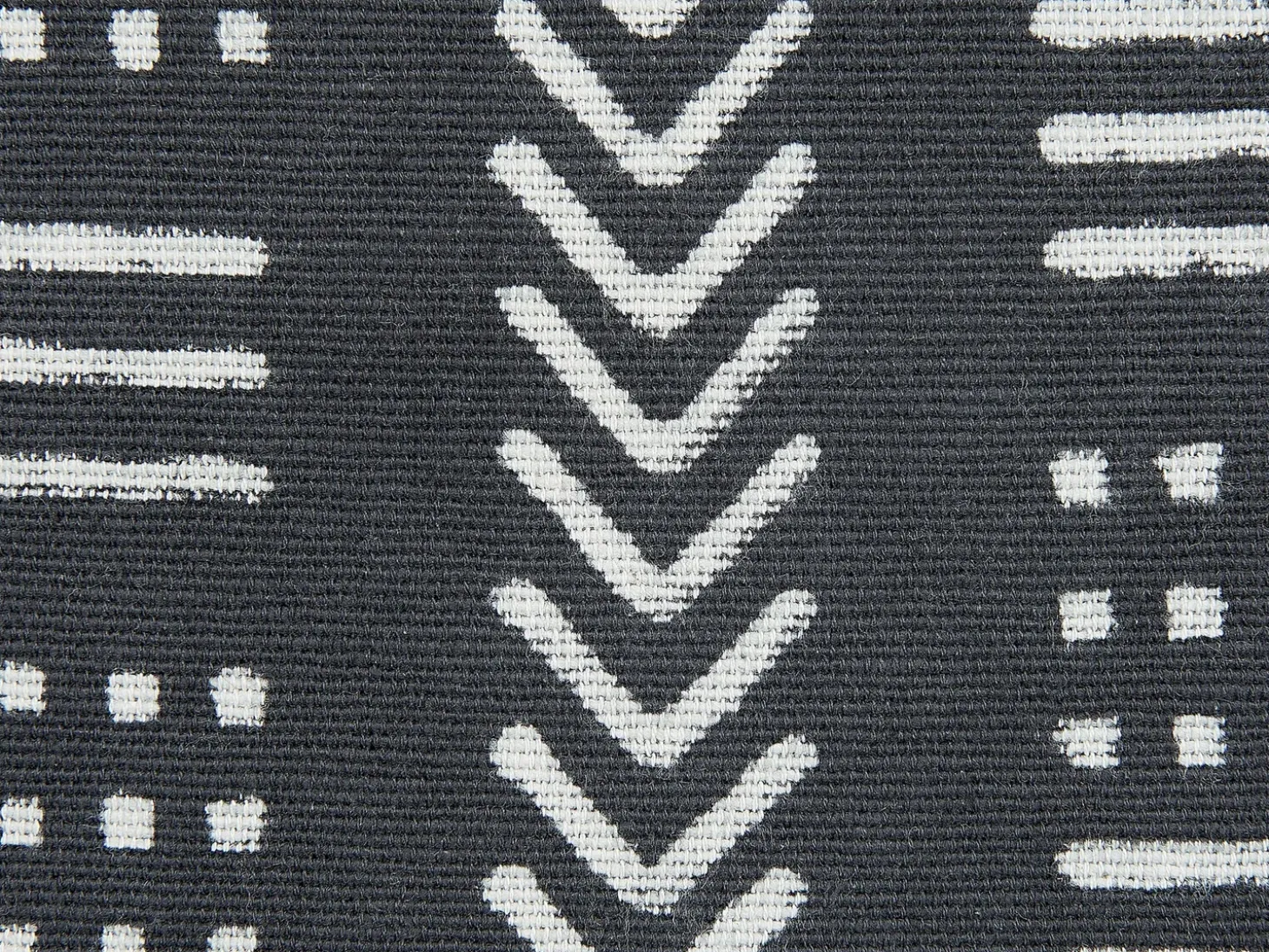 Pyntepude BENZOIN Bomuld 45 x 45 cm Sort Geometrisk mønster