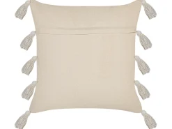 Pyntepude BOUVARDIA Bomuld 45 x 45 cm Grå Chevronmønster