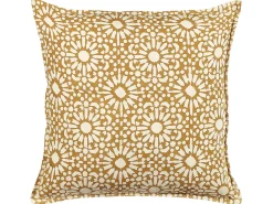 Pyntepude CEIBA Bomuld 45 x 45 cm Beige Geometrisk mønster