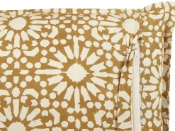 Pyntepude CEIBA Bomuld 45 x 45 cm Beige Geometrisk mønster