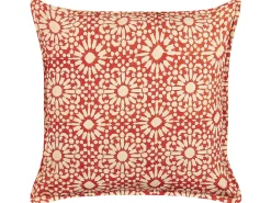 Pyntepude CEIBA Bomuld 45 x 45 cm Rød Geometrisk mønster