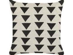Pyntepude CERCIS Bomuld 45 x 45 cm Beige Geometrisk mønster