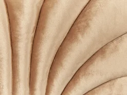 Pyntepude CONSOLIDA Velour 47 x 35 cm Sand Beige Ensfarvet