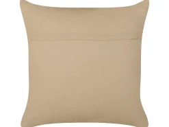Pyntepude DESALIX Jute 45 x 45 cm Beige Stribet mønster