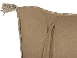 Pyntepude ERIGERON Jute 45 x 45 cm Beige Ensfarvet