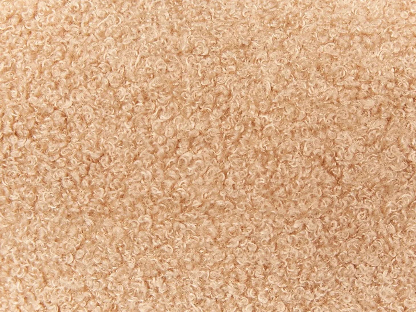 Pyntepude GLADIOLUS Boucle 172 x 14 cm Lysebrun Ensfarvet