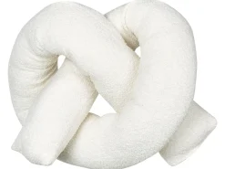 Pyntepude GLADIOLUS Boucle 172 x 14 cm Cremehvid Ensfarvet
