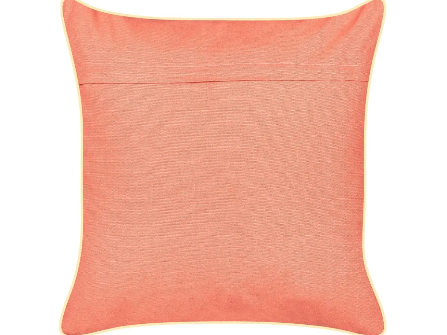 Pyntepude LAMINARIA Velour 45 x 45 cm Koralrød Dyremønster