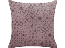 Pyntepude LARKSPUR Velour 45 x 45 cm Lyserød Geometrisk mønster