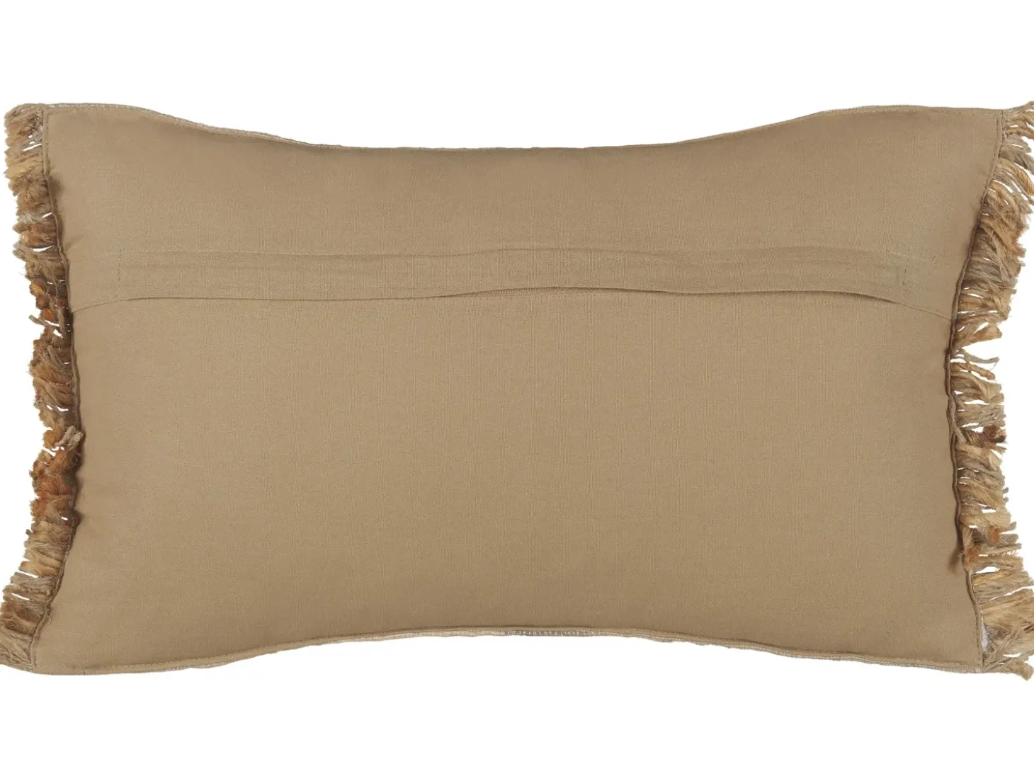 Pyntepude LEDUM Jute 30 x 50 cm Beige Stribet mønster