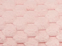 Pyntepude LINDEN Kunstig pels 22 x 60 cm Lyserød Ensfarvet
