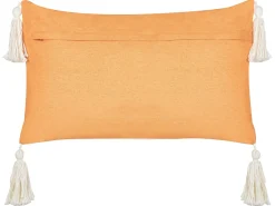 Pyntepude LITHOPS Velour 30 x 50 cm Orange Julemønster
