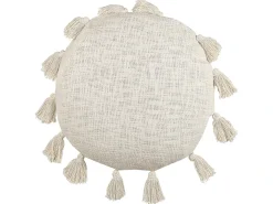 Pyntepude MADIA Bomuld 45 x 45 cm Lys Beige Ensfarvet