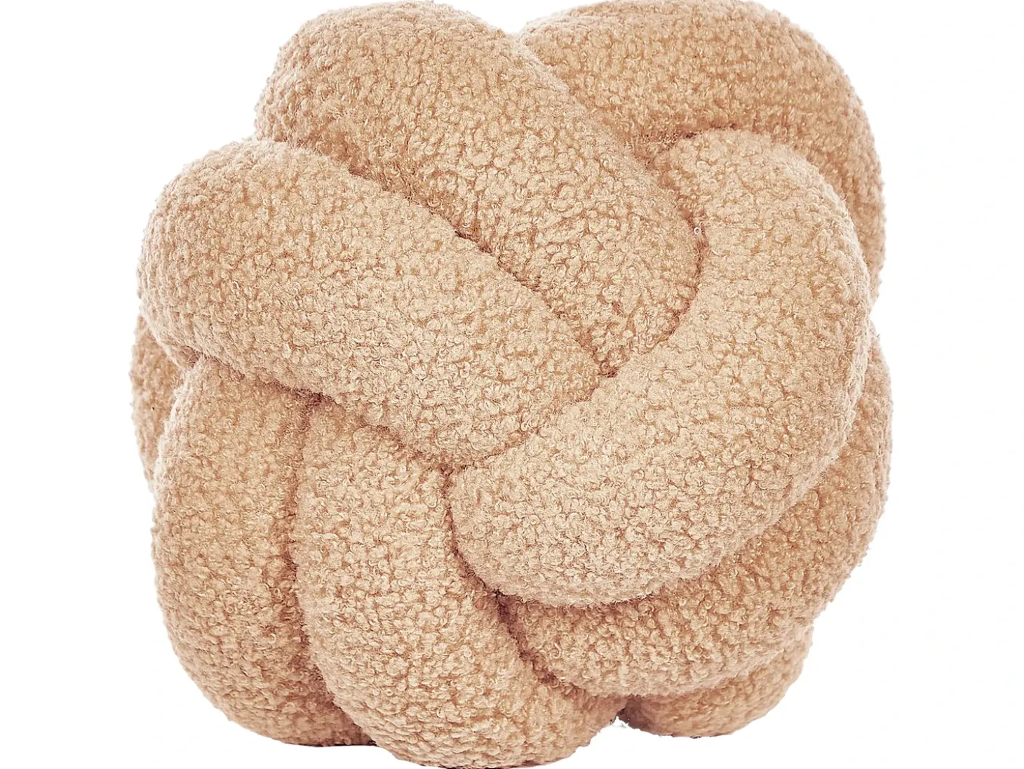 Pyntepude MALNI Boucle 19 x 19 cm Sand Beige Ensfarvet