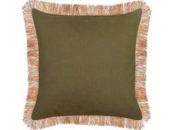 Pyntepude MITELLA Velour 45 x 45 cm Blå Blomstermønster