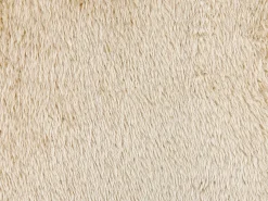 Pyntepude PILEA Kunstig pels 45 x 45 cm Beige Ensfarvet